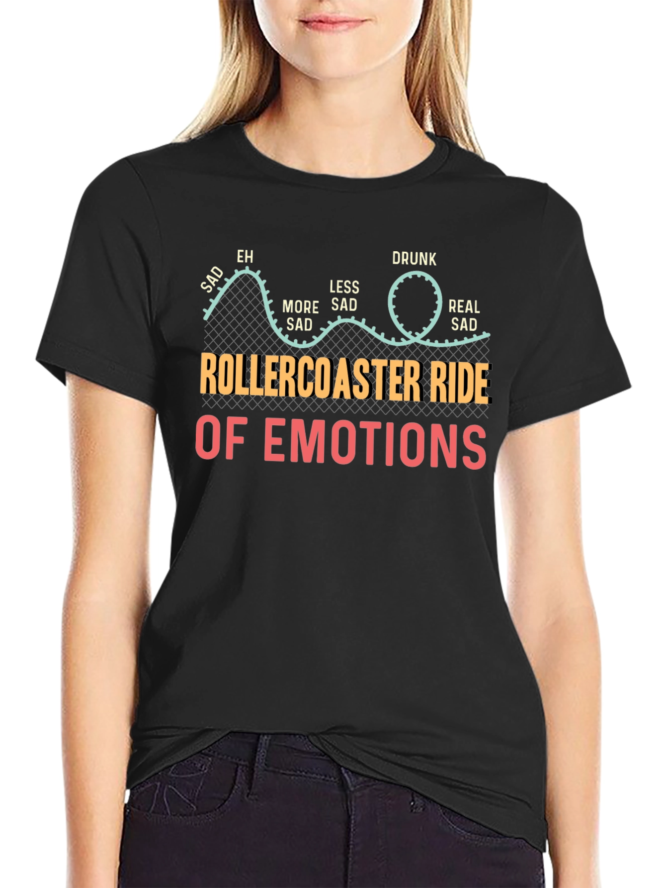 Emotional Rollercoaster Ride Graphic T-Shirt