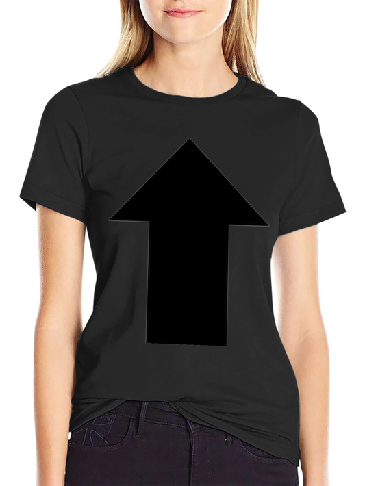 Bold Arrow Graphic Tee - Classic Black Cotton