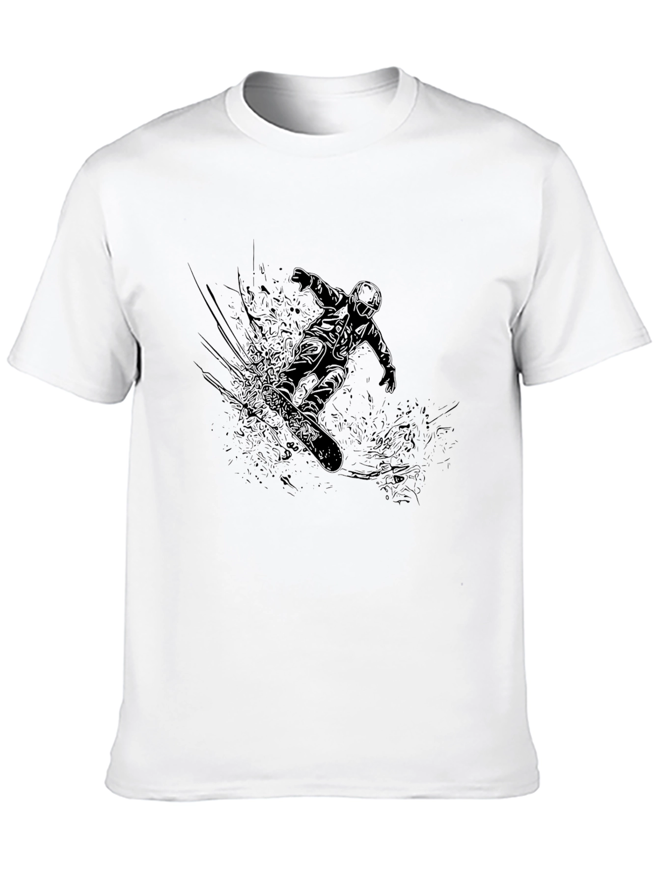 Black Snowboarder Graphic Tee