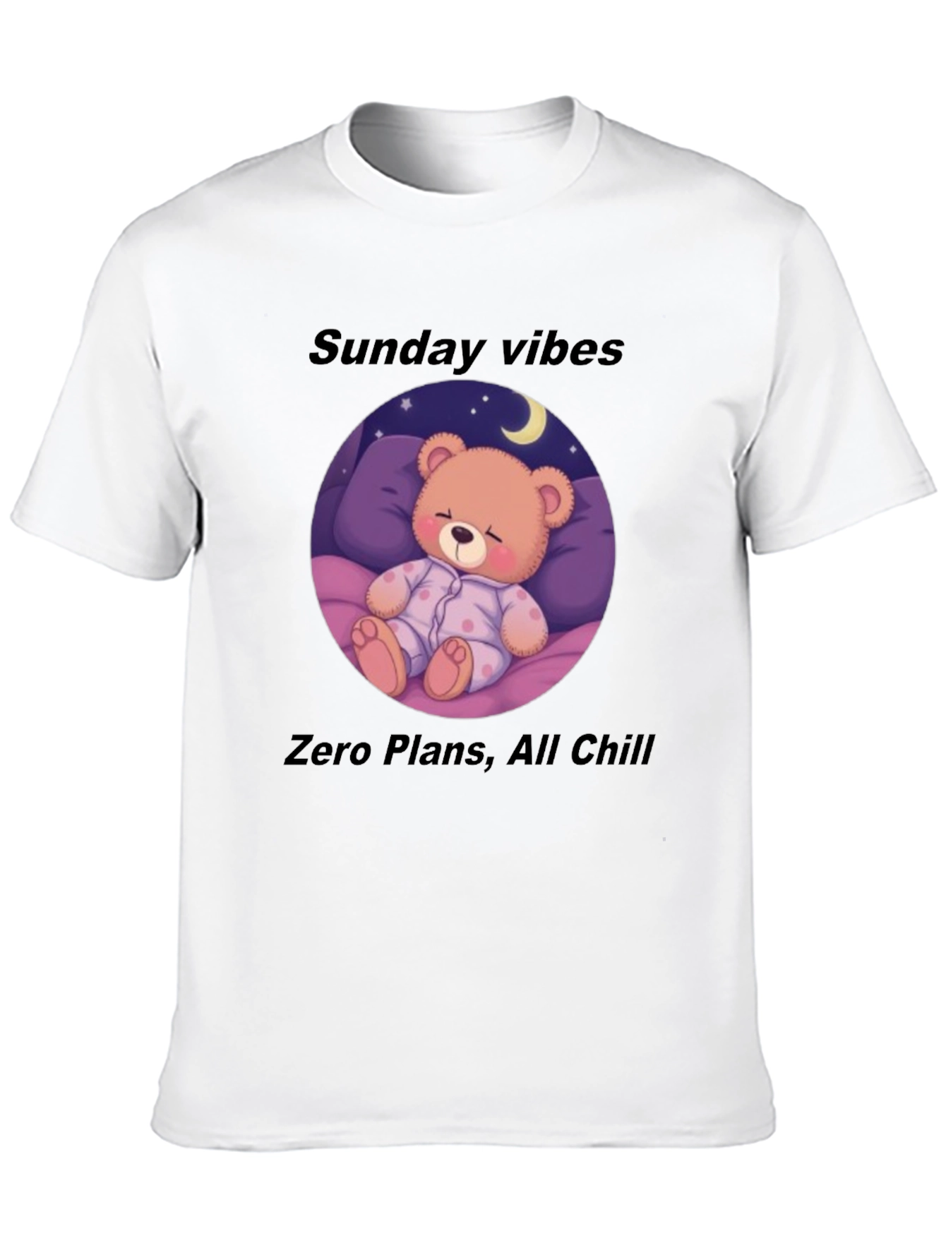 Sunday Vibes Teddy Bear Sleepy T-Shirt