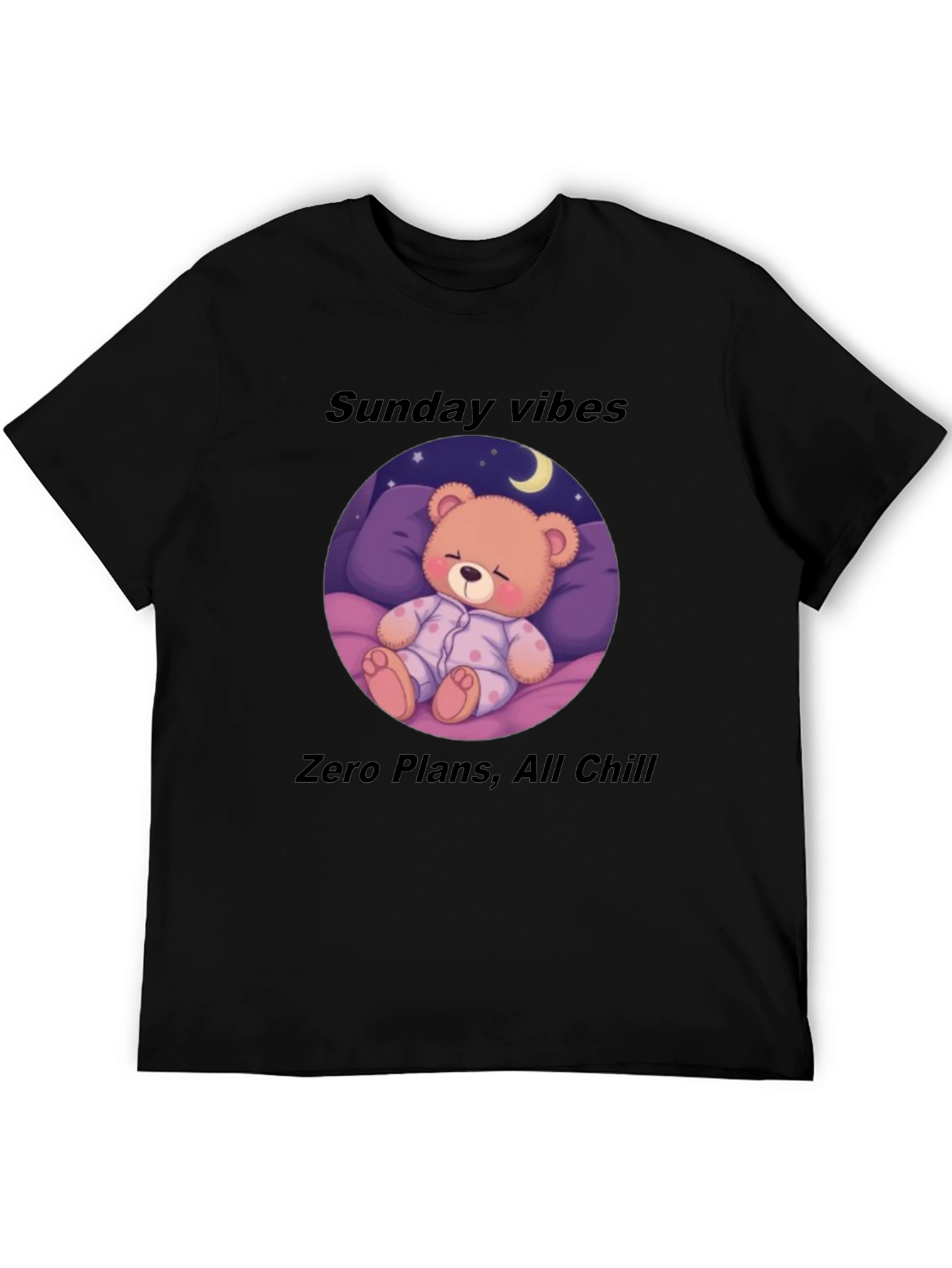 Sunday Vibes Teddy Bear Sleepy T-Shirt