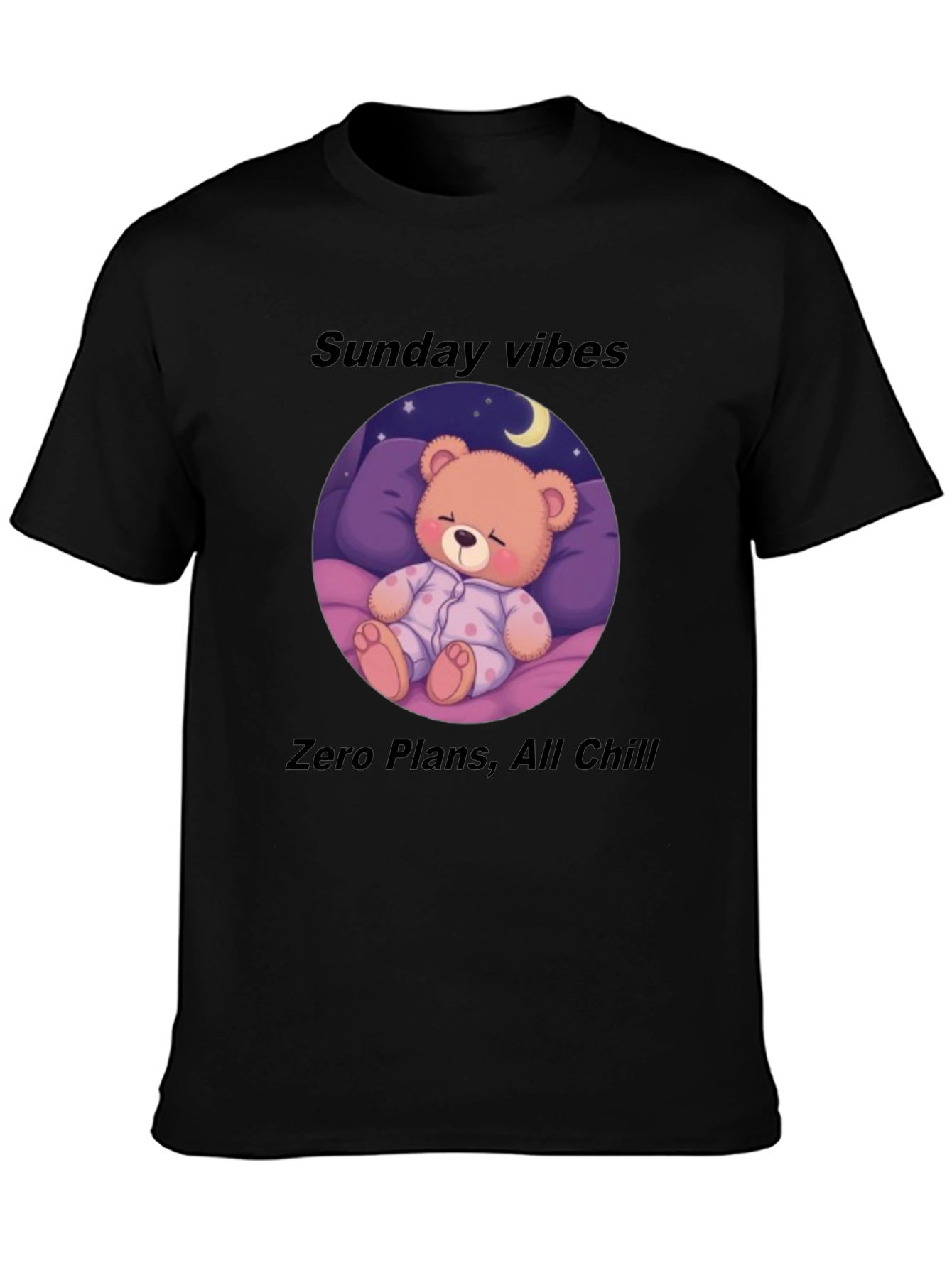 Sunday Vibes Teddy Bear Sleepy T-Shirt