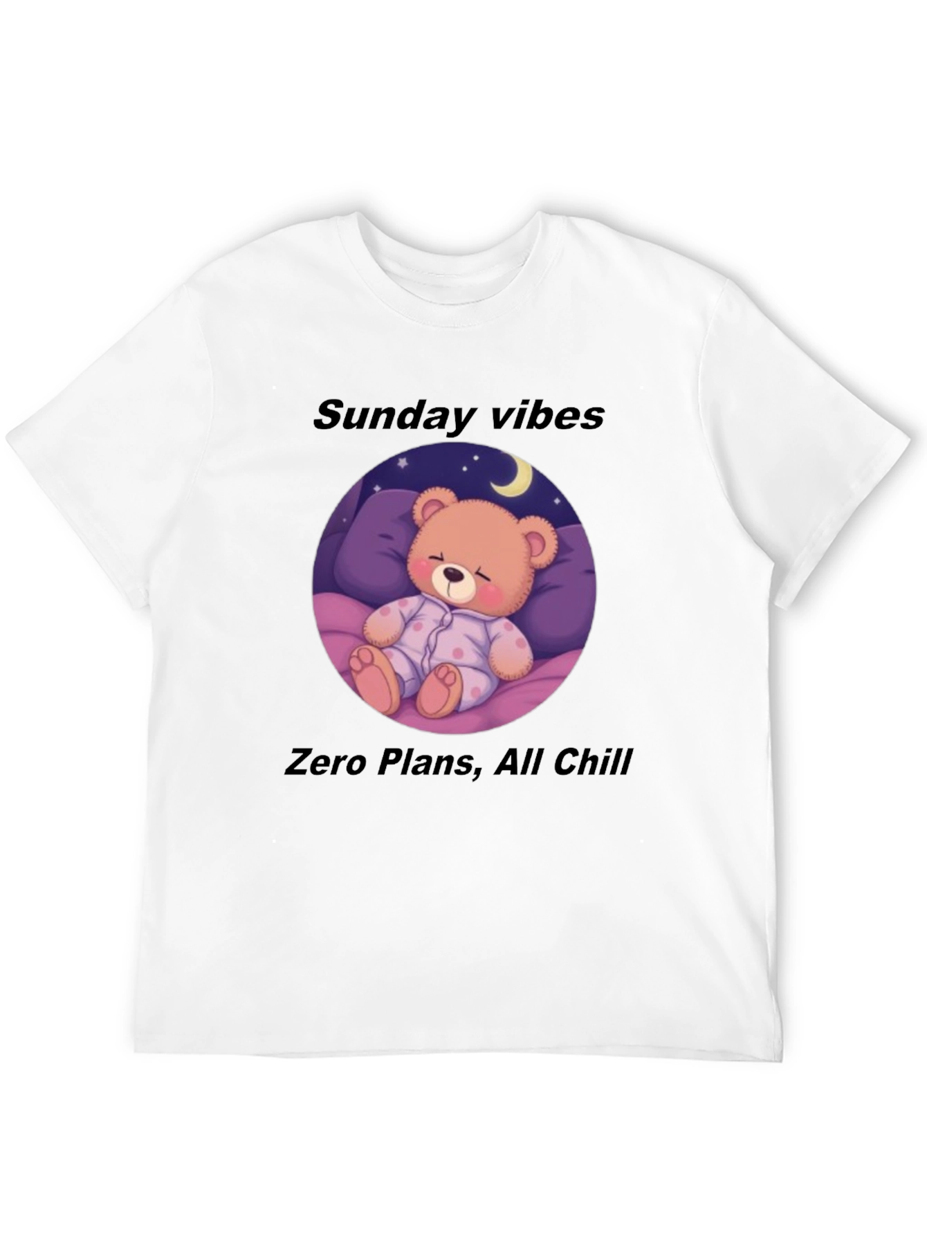 Sunday Vibes Teddy Bear Sleepy T-Shirt