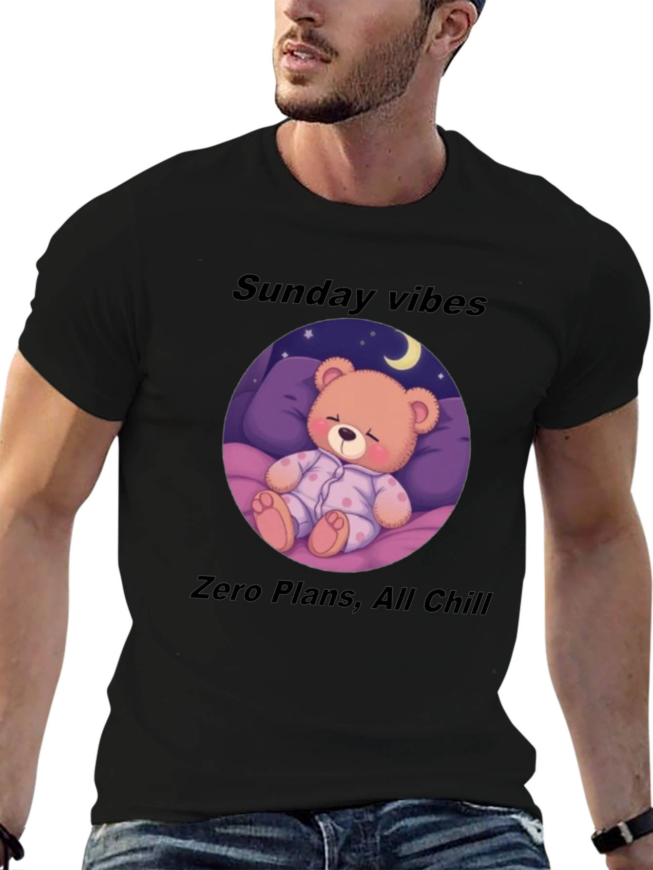 Sunday Vibes Teddy Bear Sleepy T-Shirt