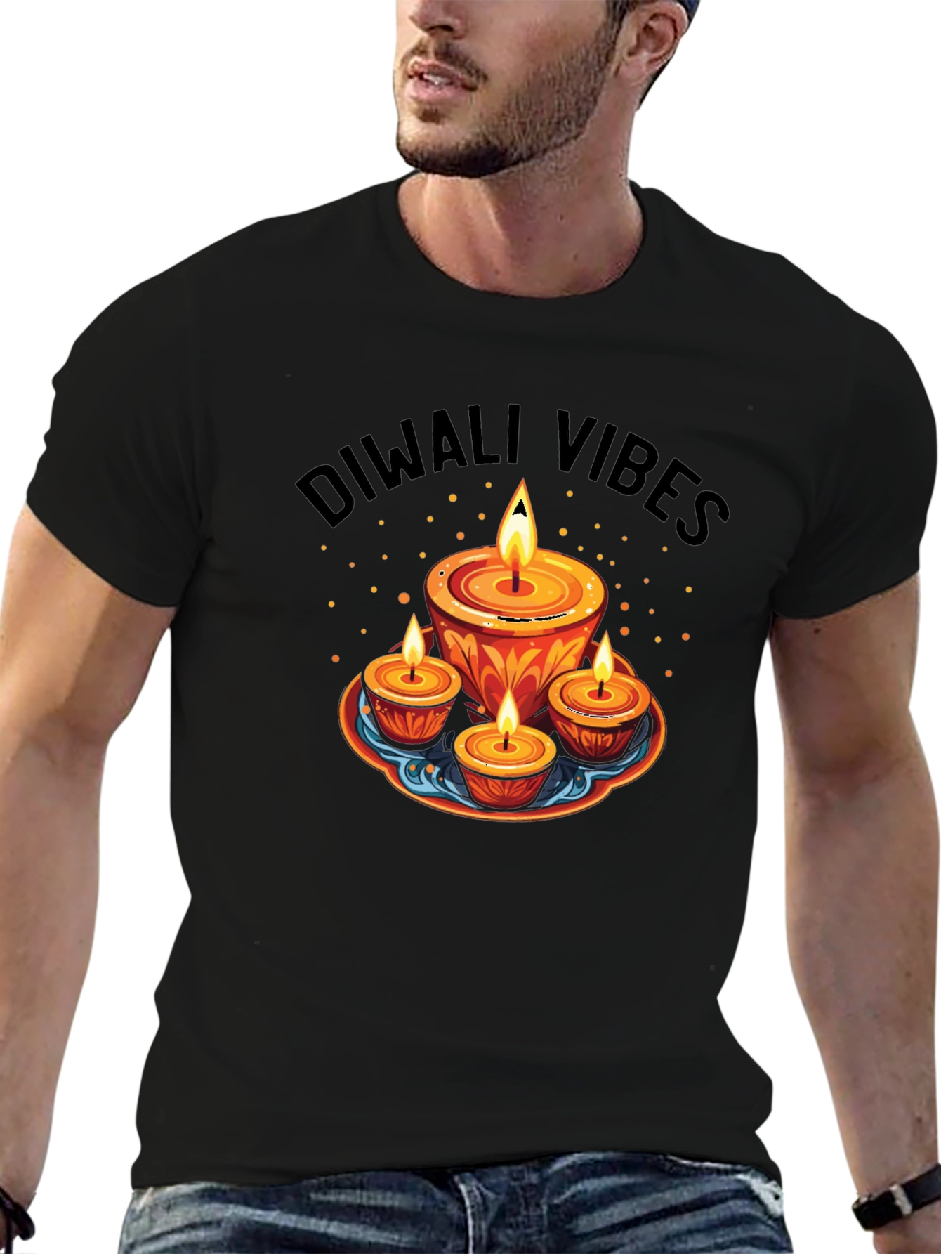 Diwali Vibes Graphic T-Shirt