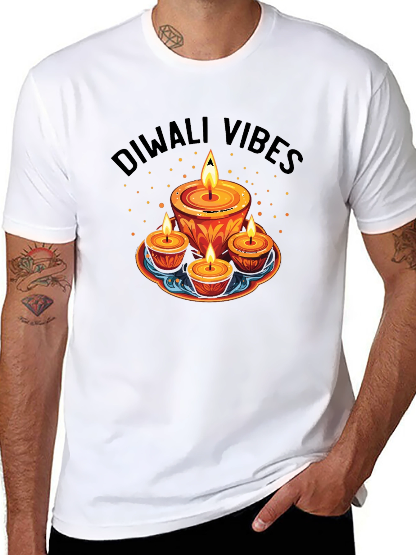 Diwali Vibes Graphic T-Shirt