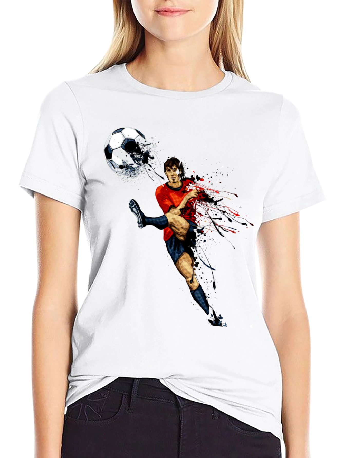 Soccer Kick Graphic T-Shirt