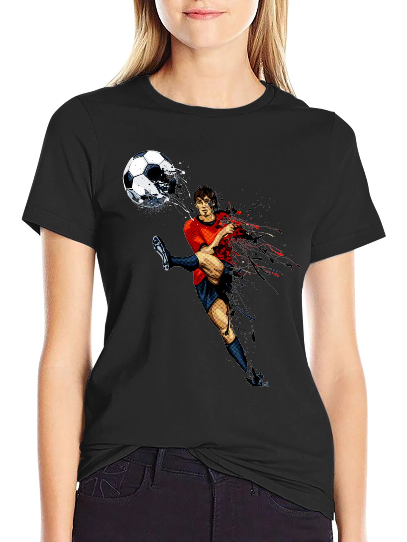 Soccer Kick Graphic T-Shirt