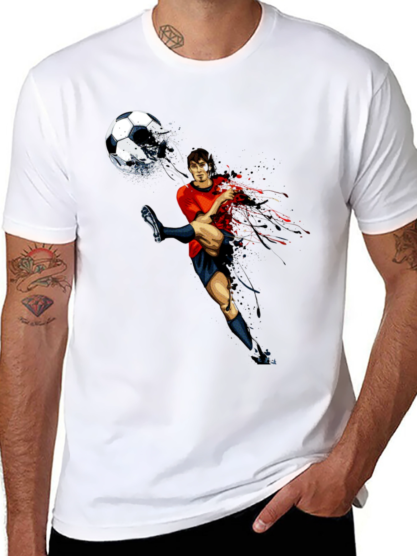 Soccer Kick Graphic T-Shirt
