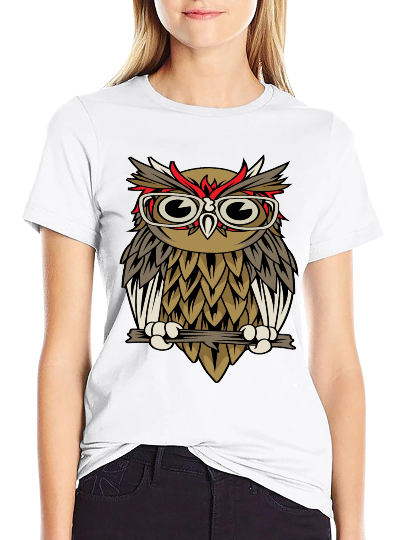 Cool Owl T-Shirt - Nerd Bird