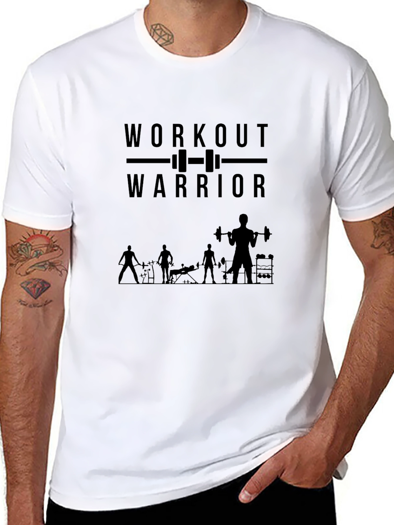Workout Warrior T-Shirt - Gym Motivation