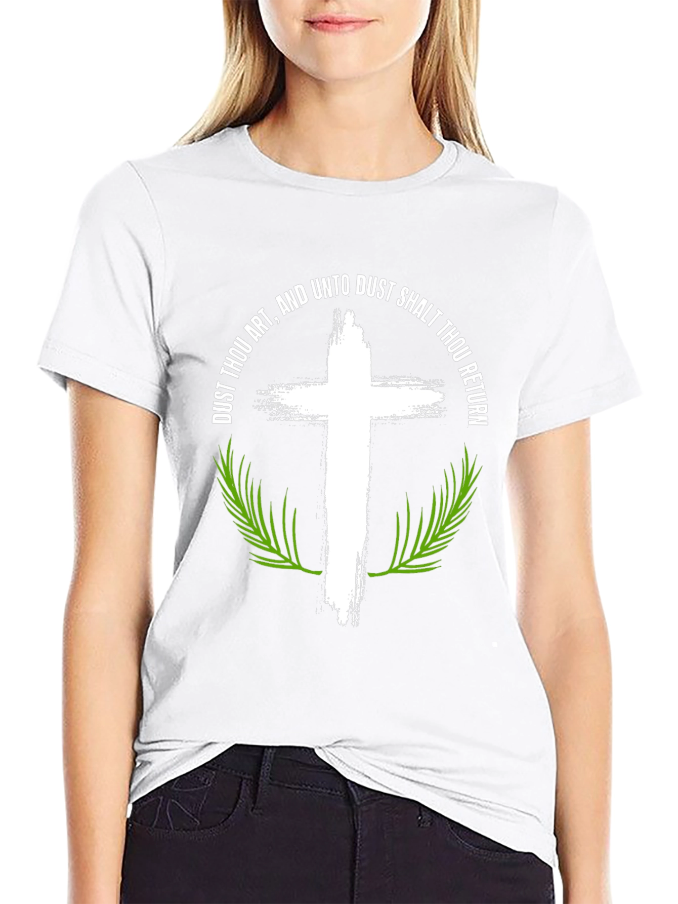 Dust Thou Art Cross Graphic T-Shirt