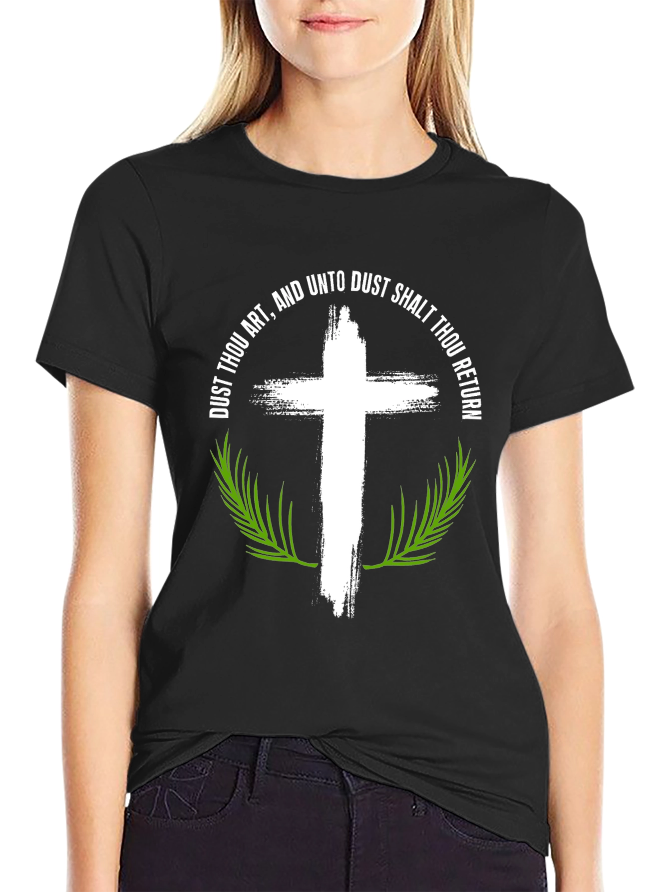 Dust Thou Art Cross Graphic T-Shirt