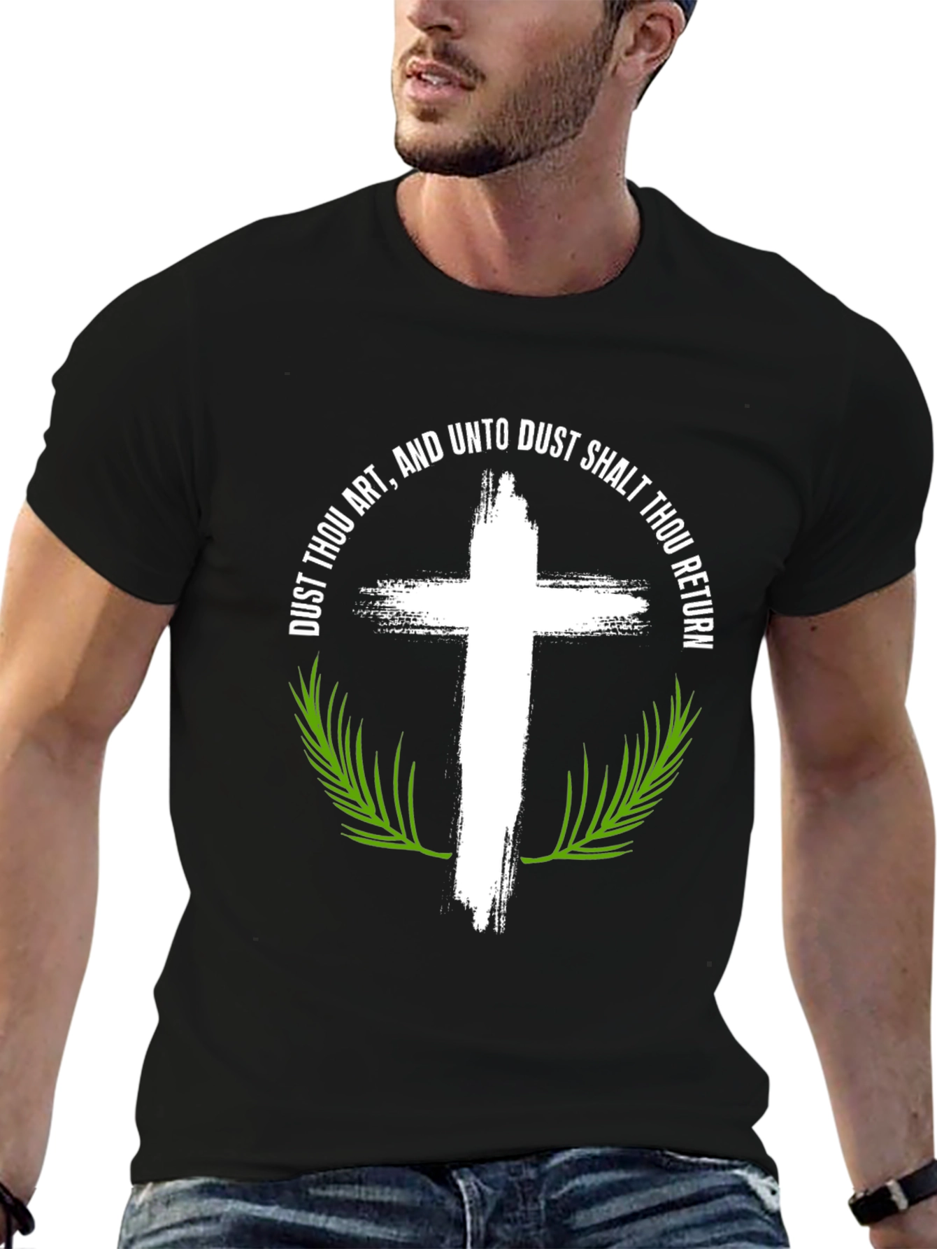 Dust Thou Art Cross Graphic T-Shirt