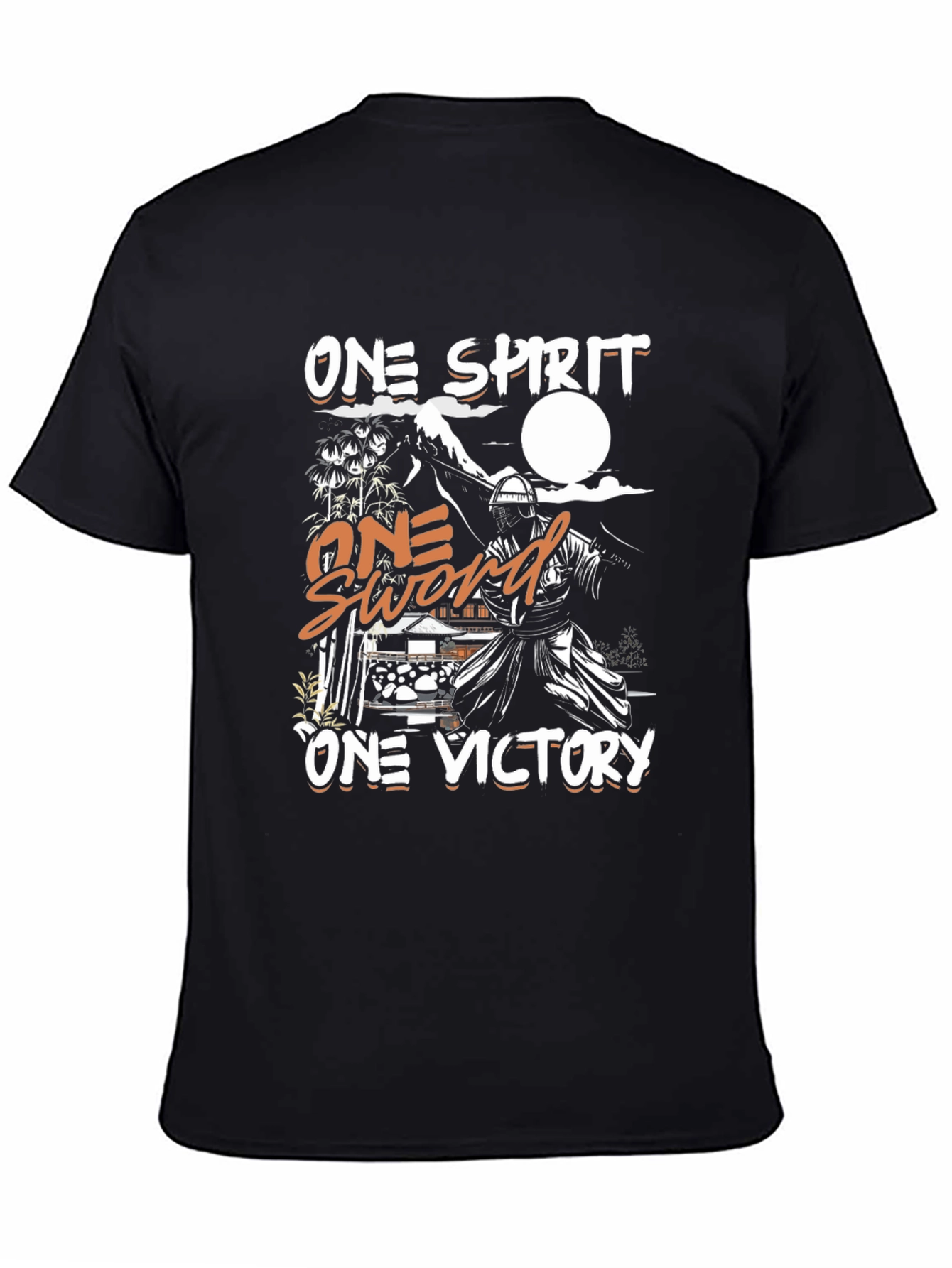 One Spirit Sword Victory Black Graphic Tee