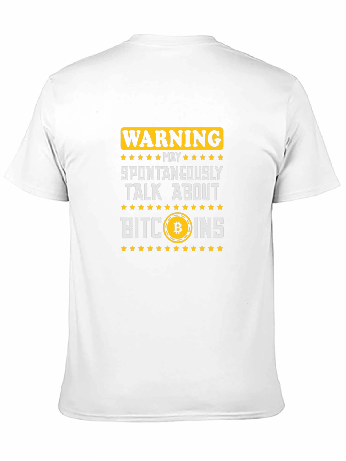 Bitcoin Talk Warning Tee - Funny Crypto Shirt