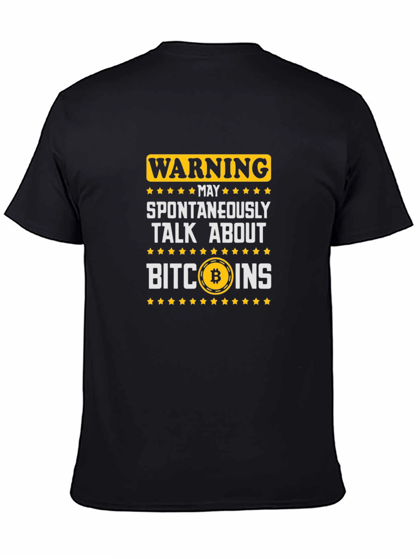 Bitcoin Talk Warning Tee - Funny Crypto Shirt