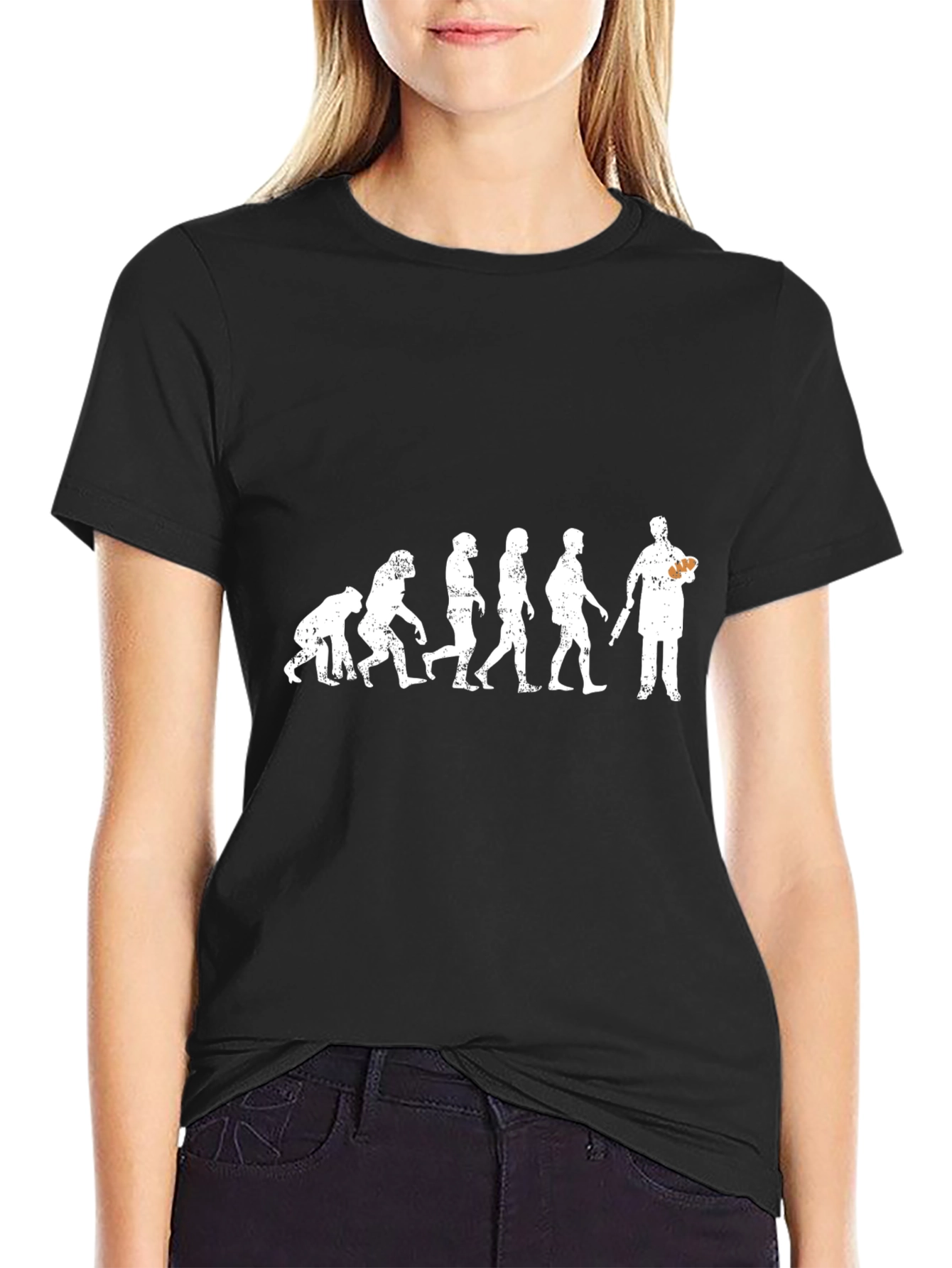 Evolution of Pizza Lover Graphic T-Shirt