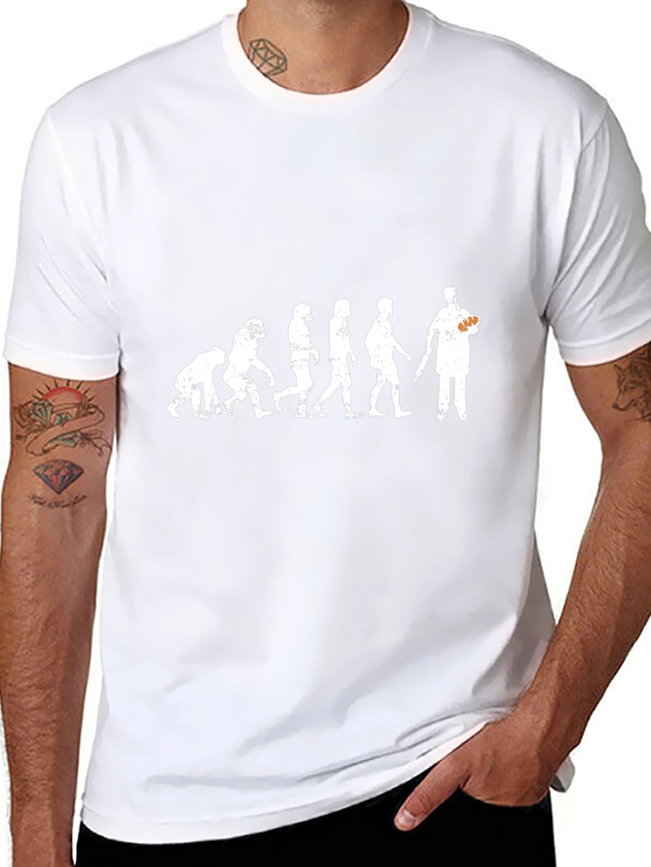 Evolution of Pizza Lover Graphic T-Shirt
