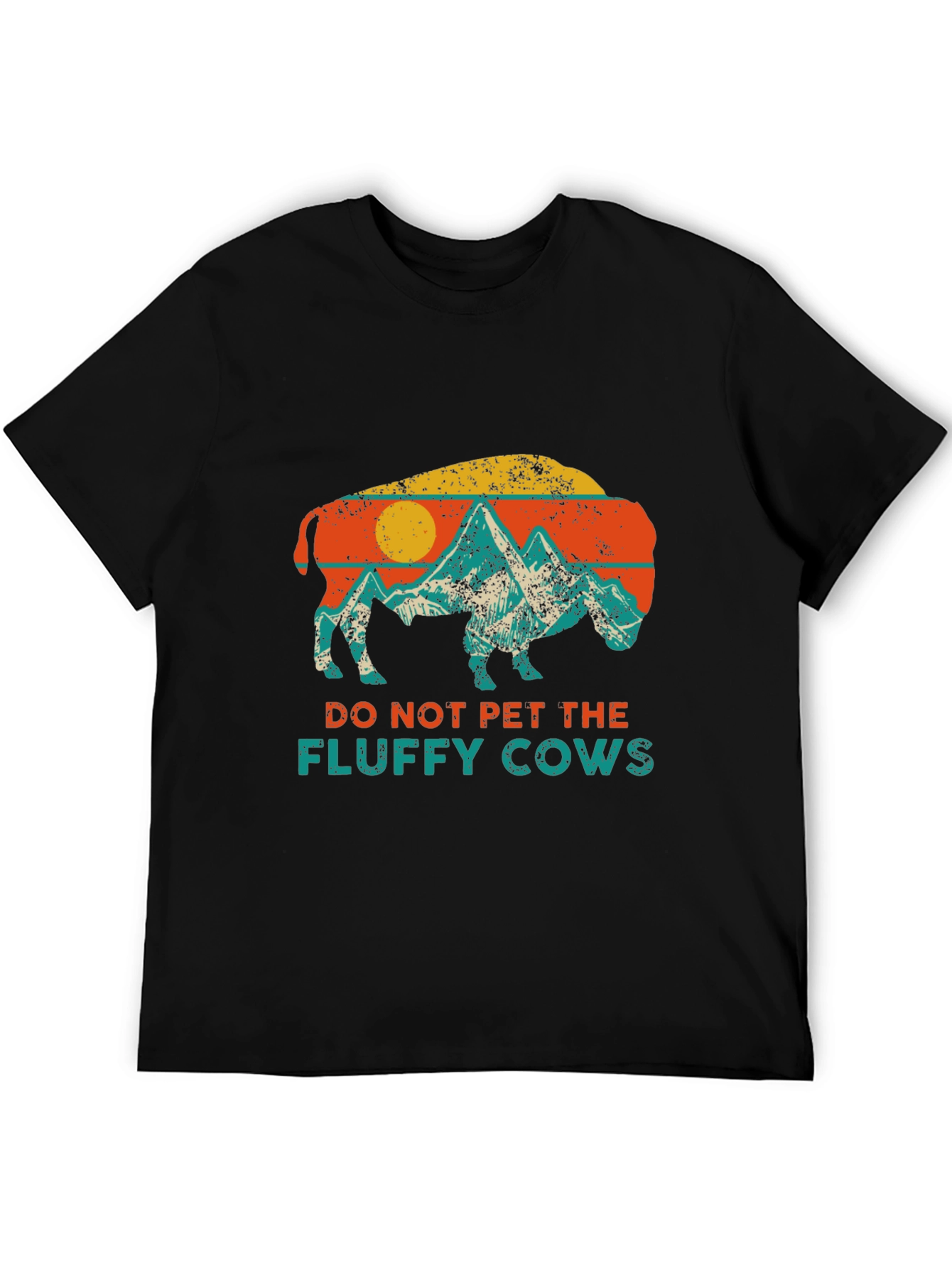 Retro Buffalo Do Not Pet Graphic Tee