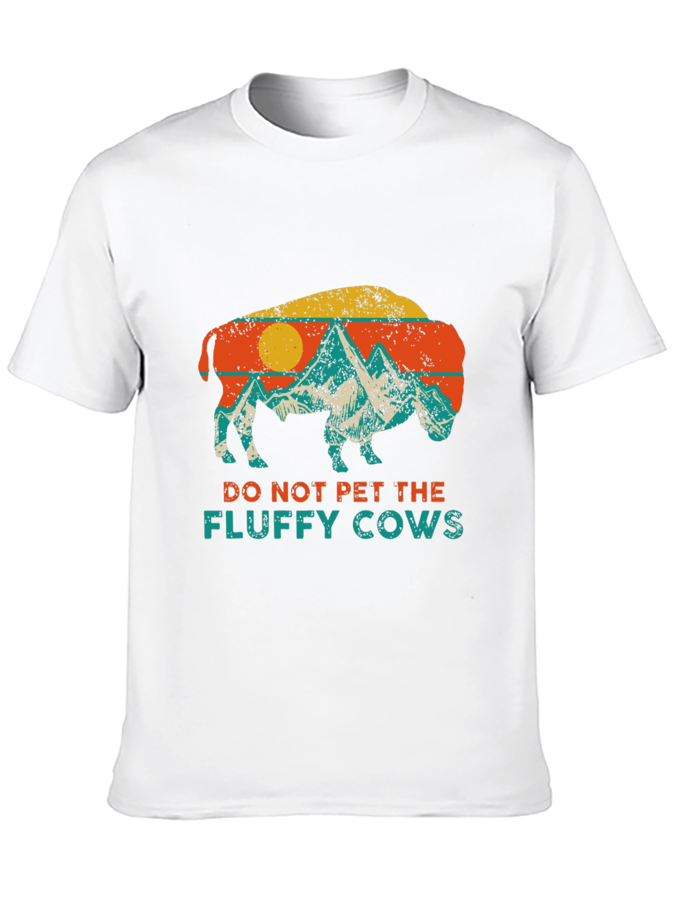 Retro Buffalo Do Not Pet Graphic Tee