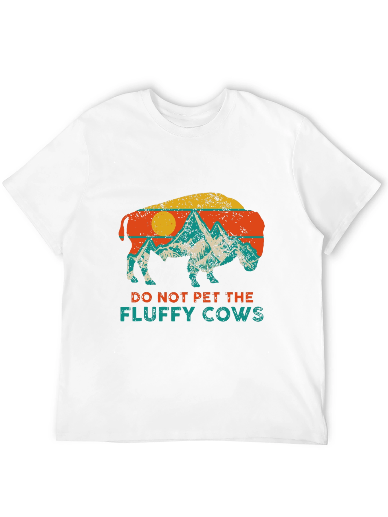 Retro Buffalo Do Not Pet Graphic Tee