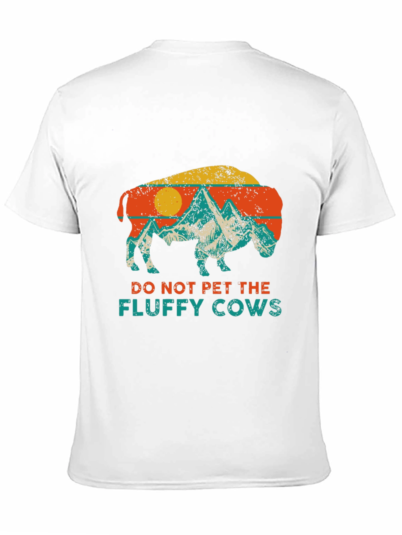 Retro Buffalo Do Not Pet Graphic Tee