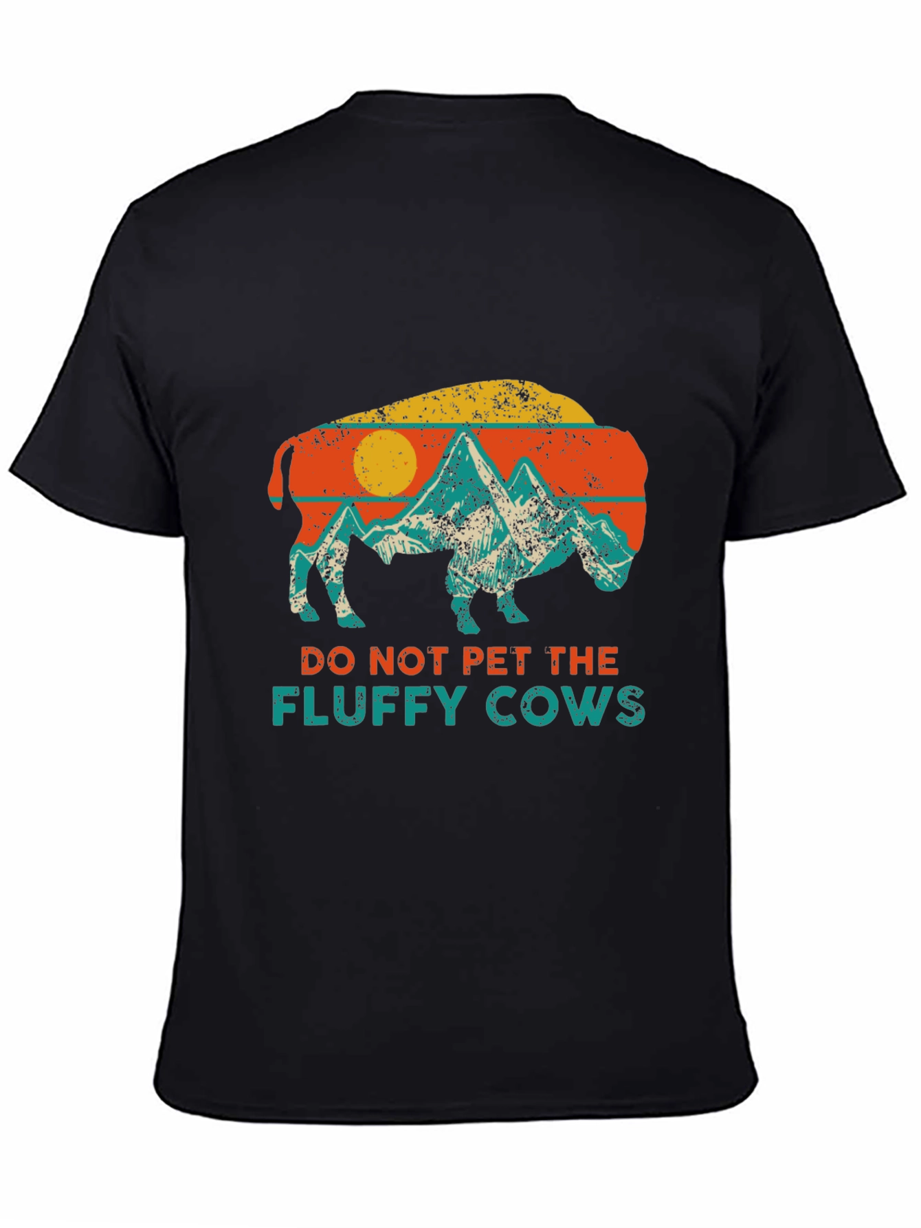 Retro Buffalo Do Not Pet Graphic Tee