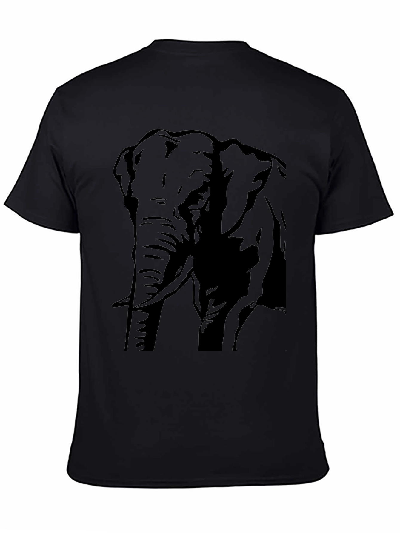 Elephant Graphic Tee - Mens Black T-Shirt