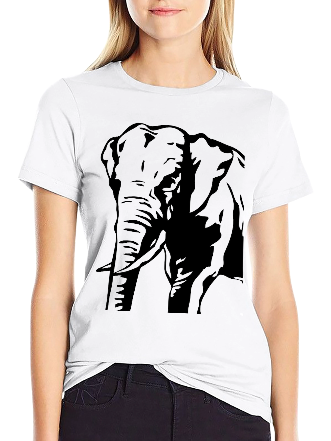 Elephant Graphic Tee - Mens Black T-Shirt
