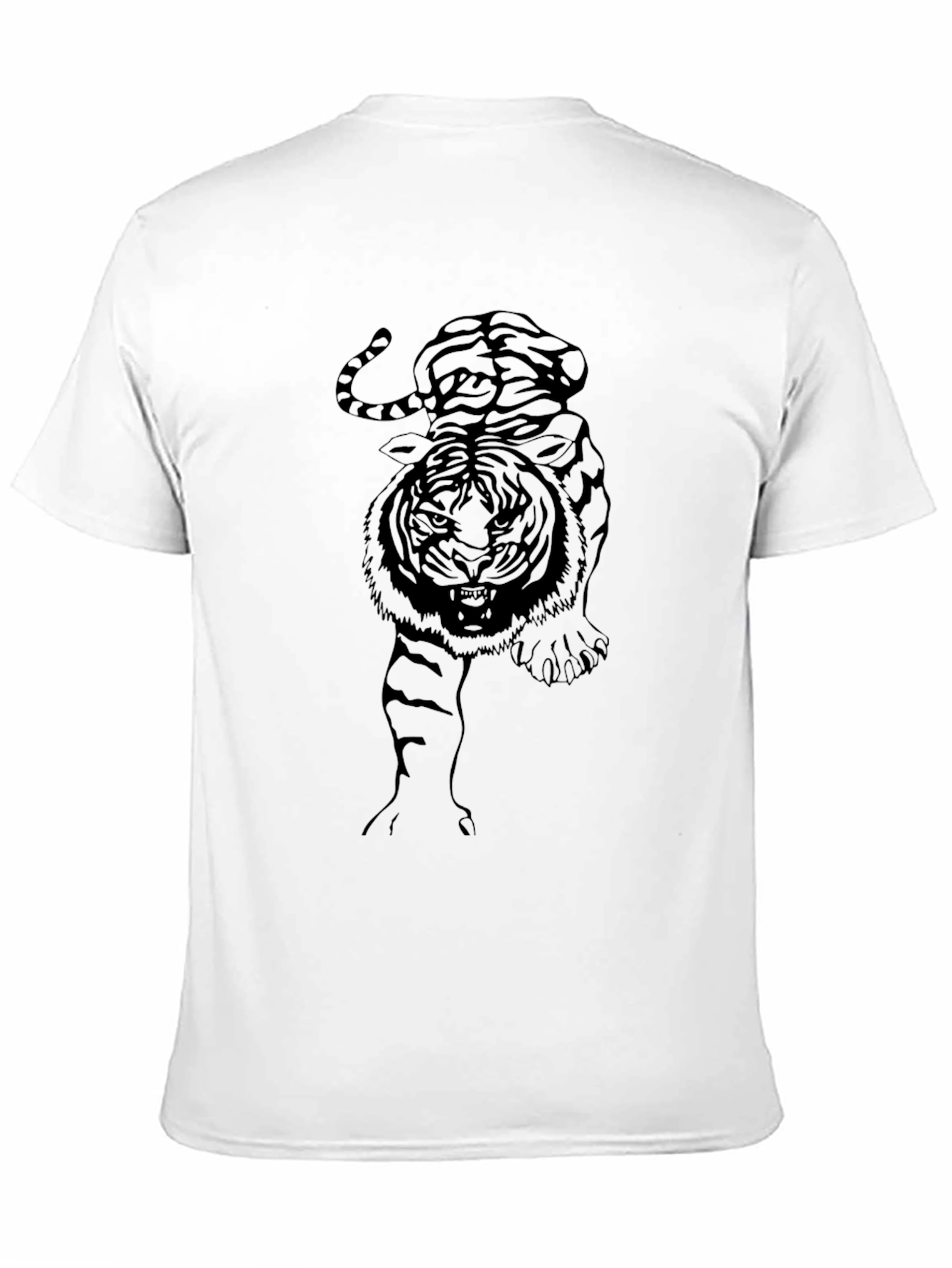 Black Tiger Graphic Tee - Mens Stylish Casual Shirt