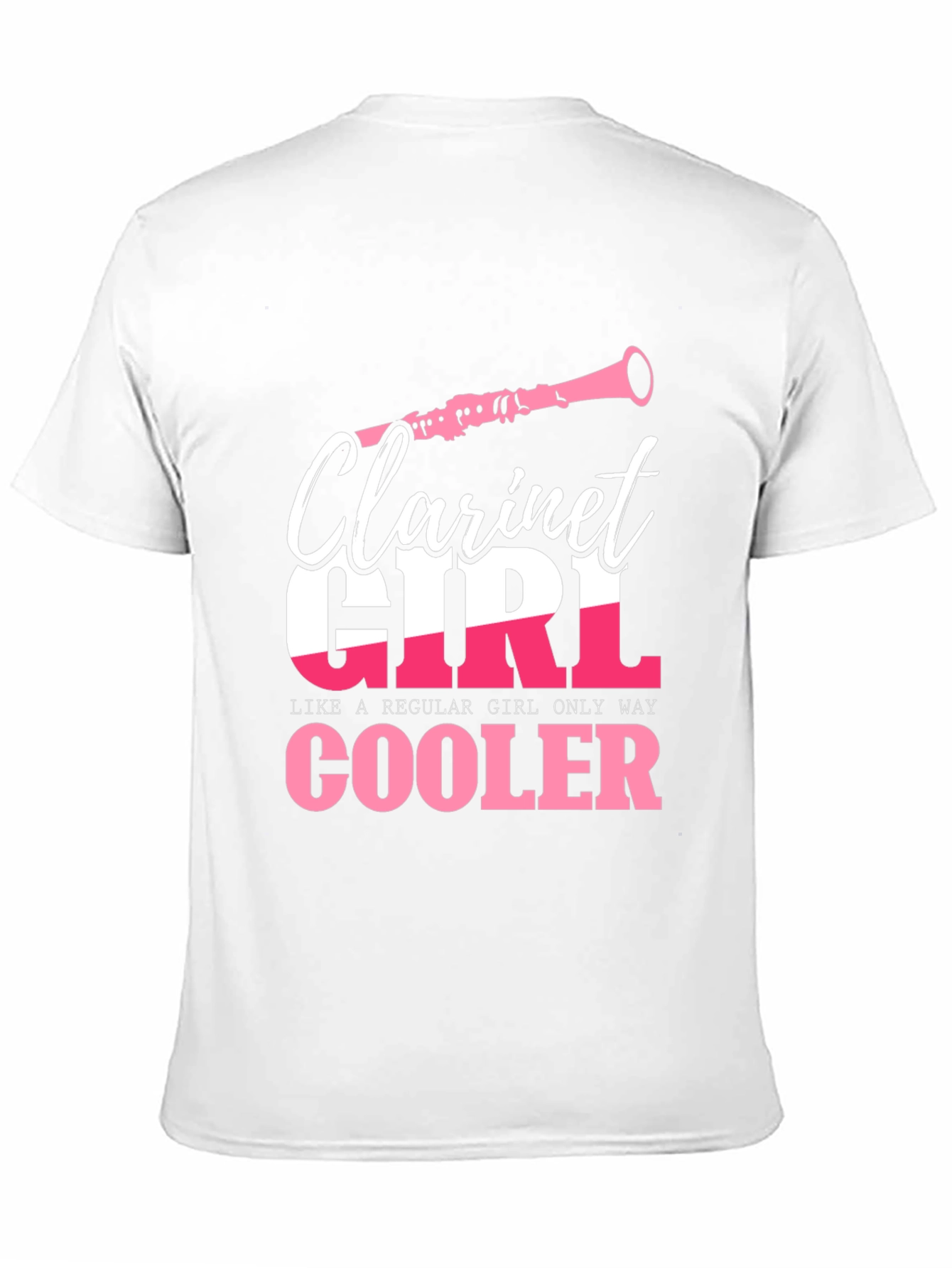 Clarinet Girl T-Shirt - Musician Novelty Tee