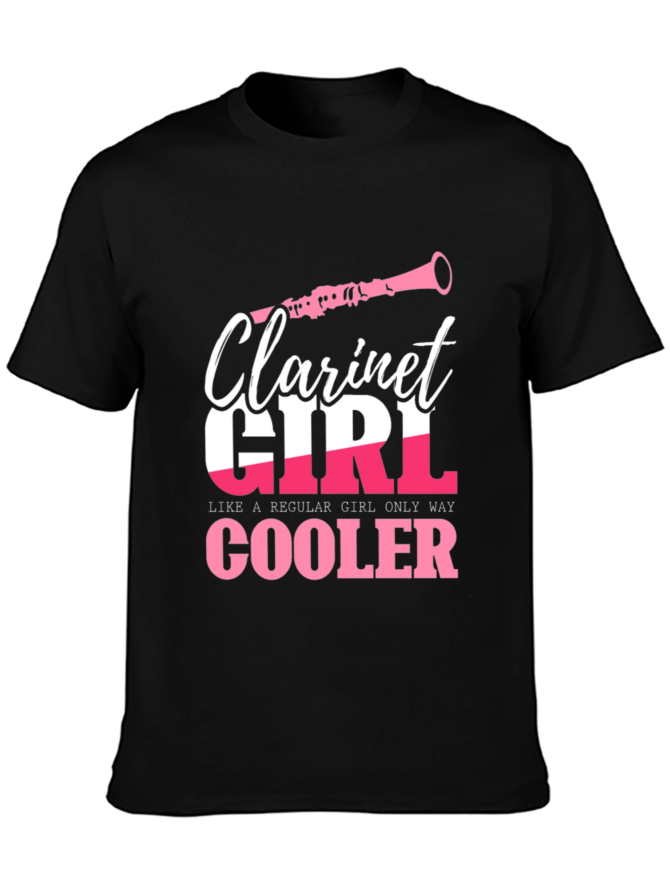Clarinet Girl T-Shirt - Musician Novelty Tee
