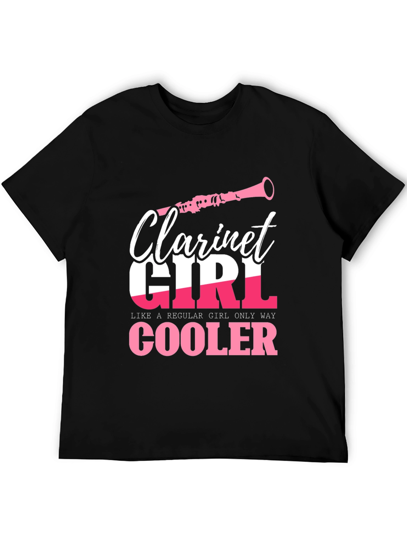 Clarinet Girl T-Shirt - Musician Novelty Tee