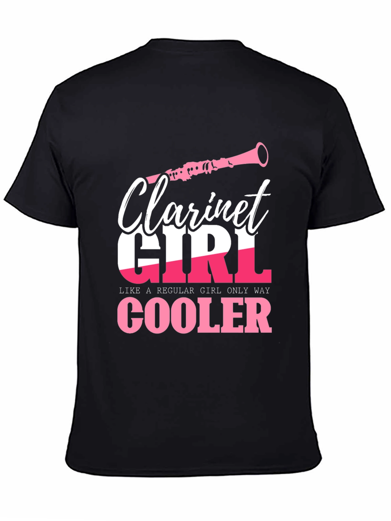 Clarinet Girl T-Shirt - Musician Novelty Tee