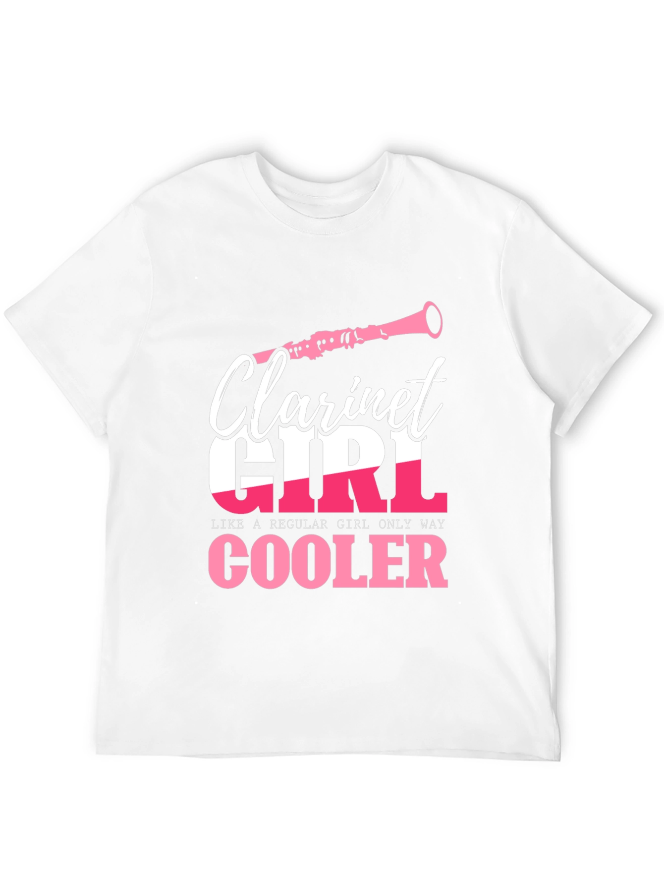 Clarinet Girl T-Shirt - Musician Novelty Tee