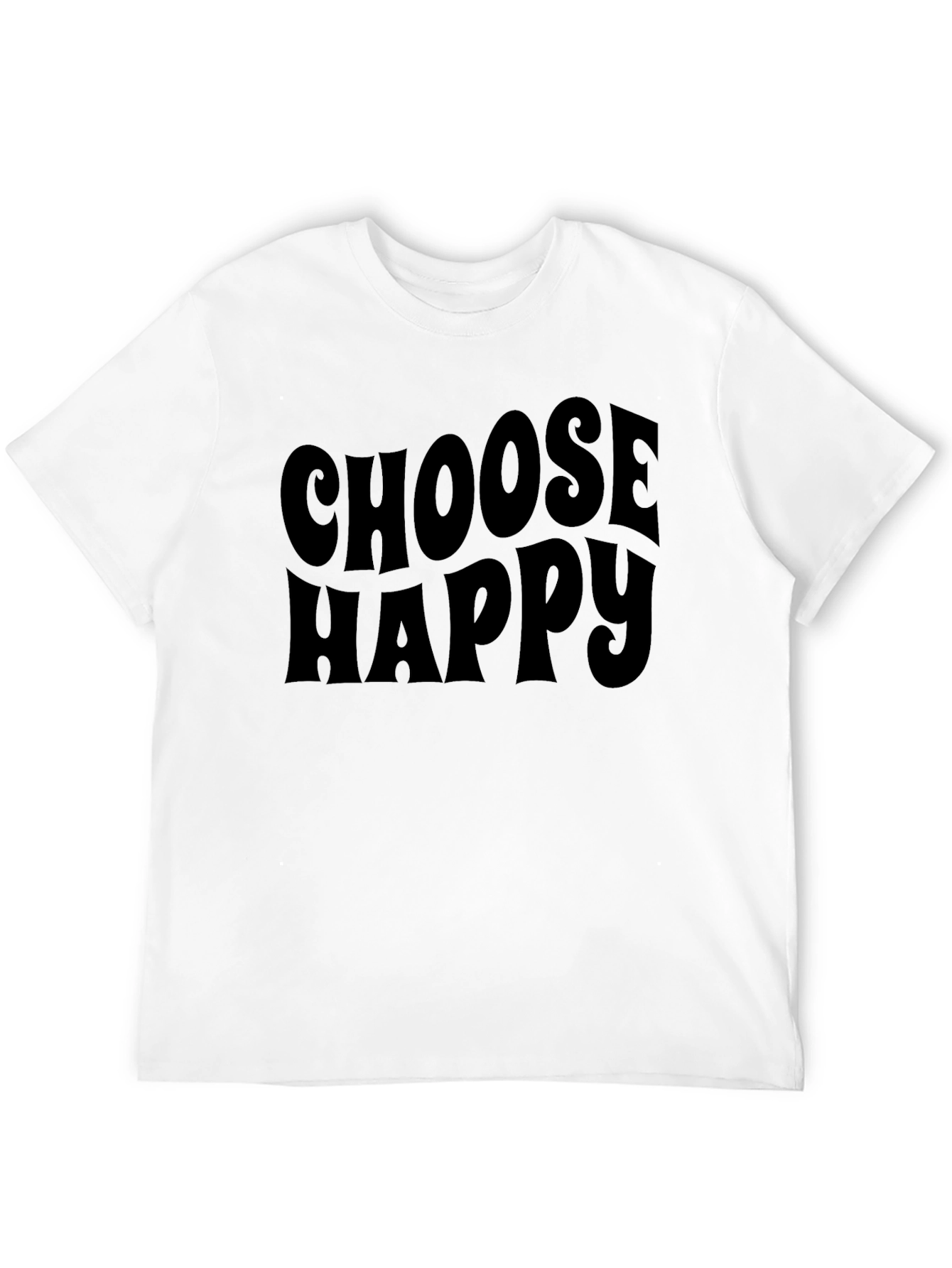 Choose Happy Black T-Shirt