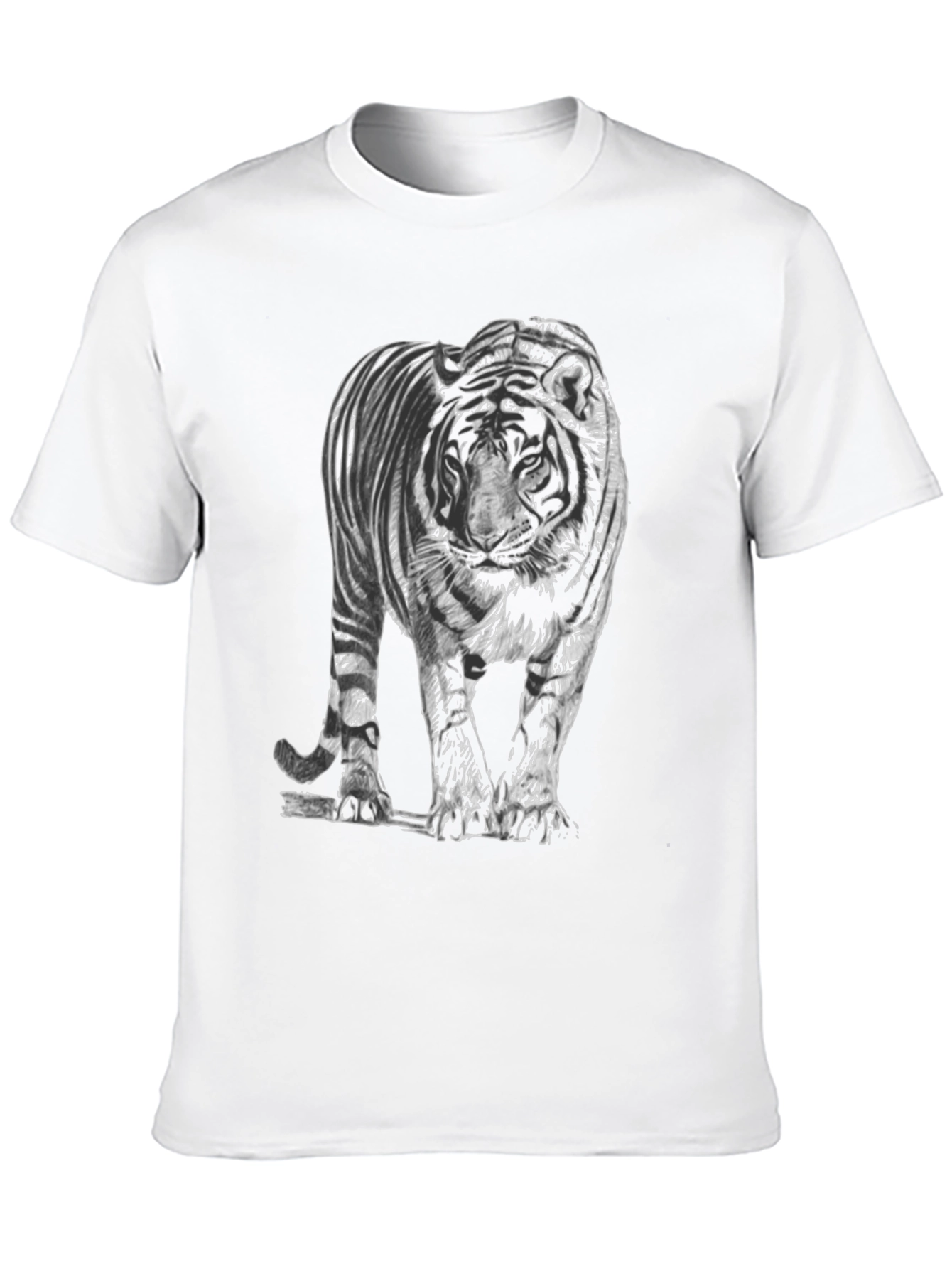 Tiger Graphic Tee - Mens Black T-Shirt
