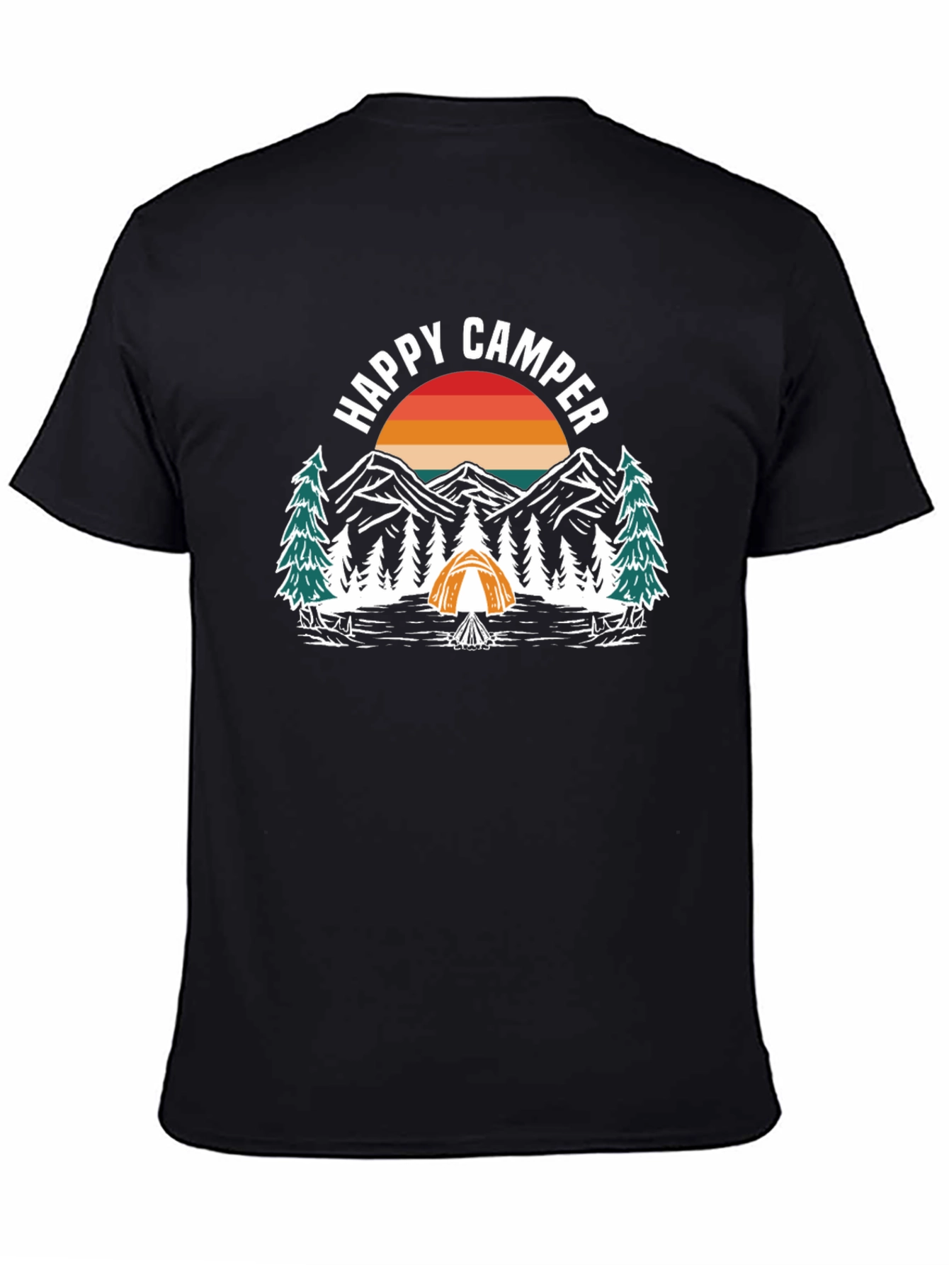 Happy Camper Graphic Tee - Nature Adventure Shirt