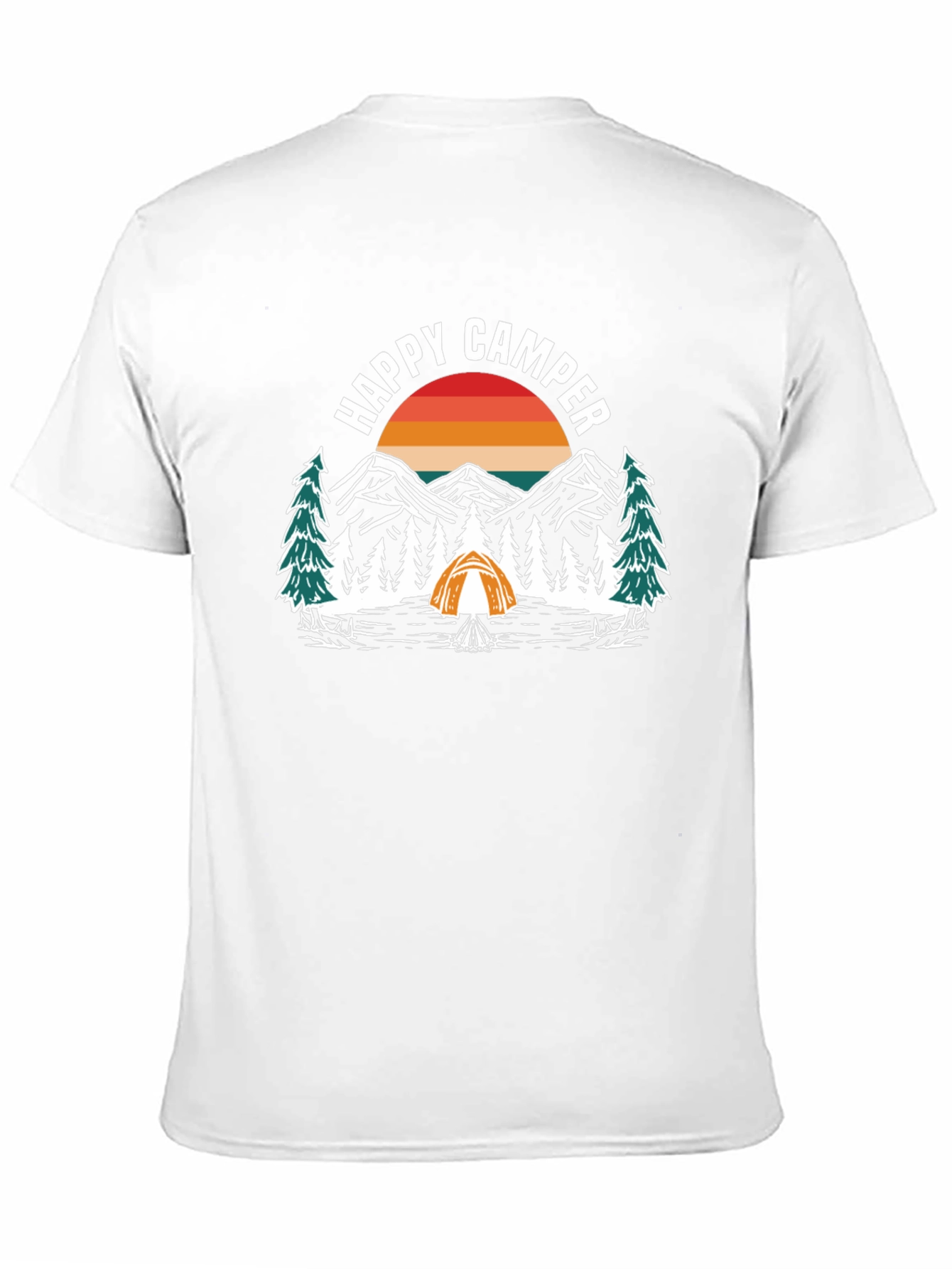 Happy Camper Graphic Tee - Nature Adventure Shirt