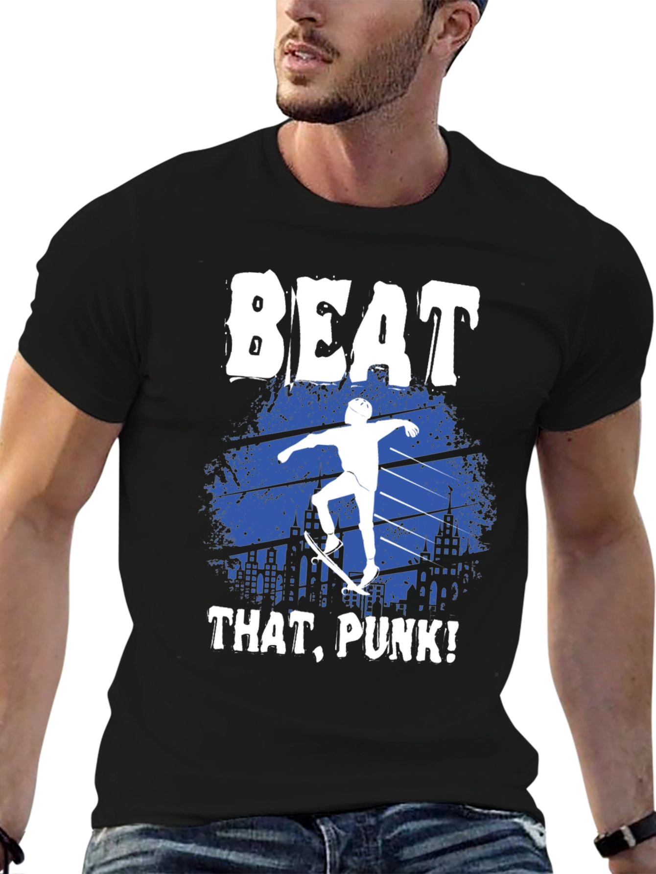 Beat That Punk! Graphic Print T-Shirt