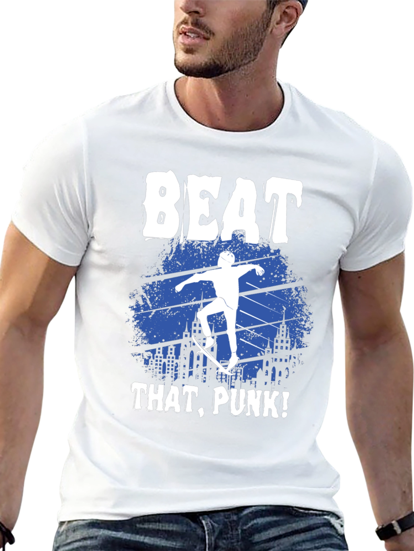 Beat That Punk! Graphic Print T-Shirt