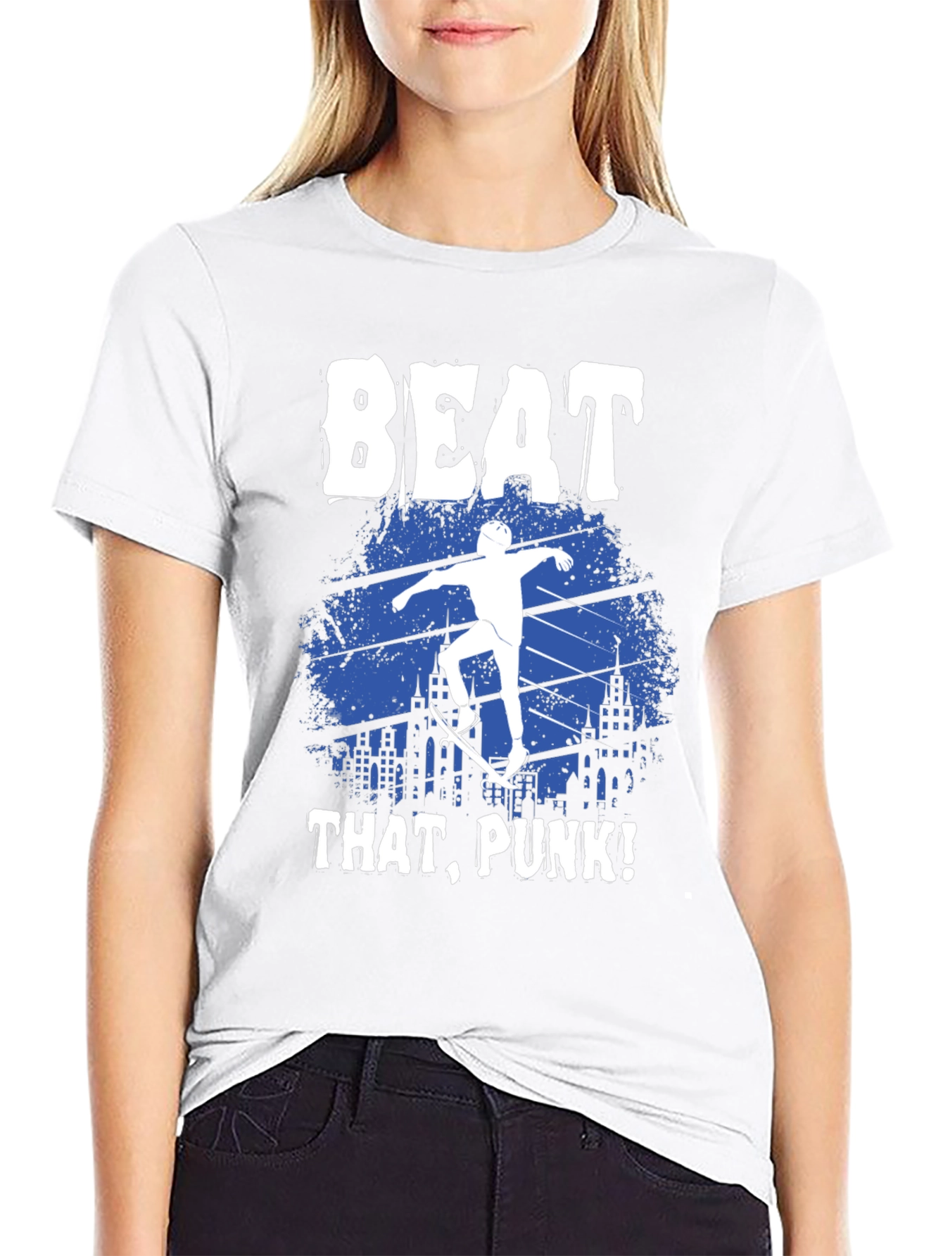 Beat That Punk! Graphic Print T-Shirt