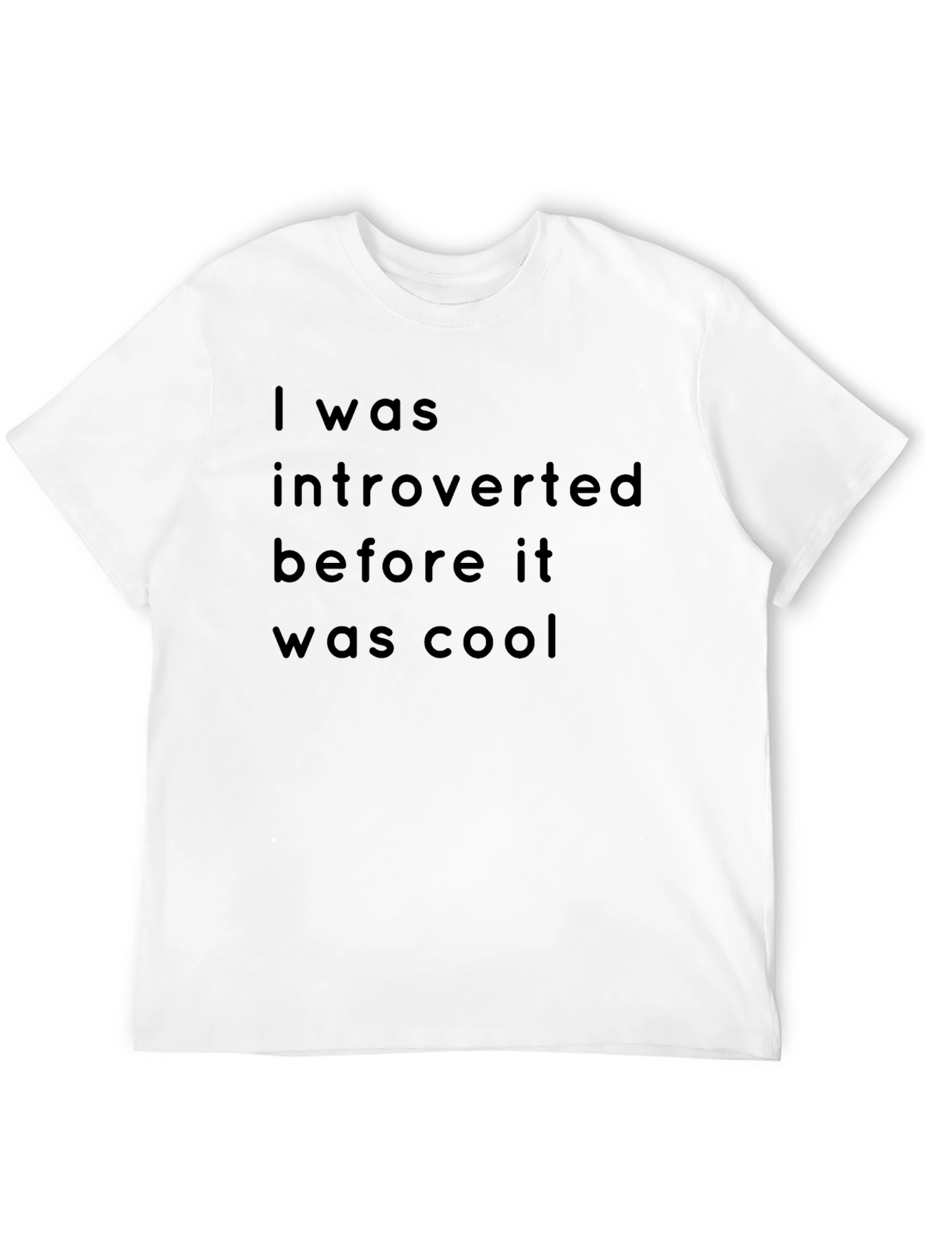 Introverted Before Cool Black Graphic Tee