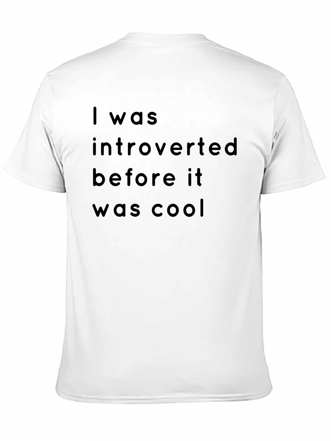 Introverted Before Cool Black Graphic Tee