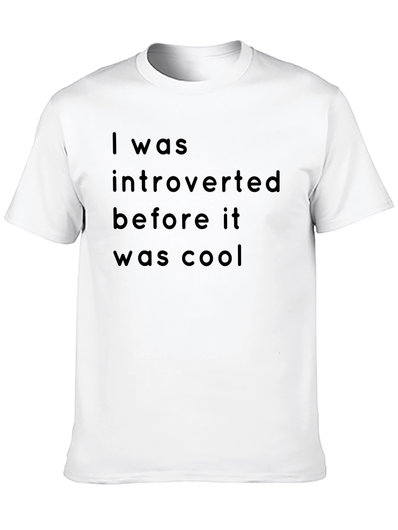 Introverted Before Cool Black Graphic Tee