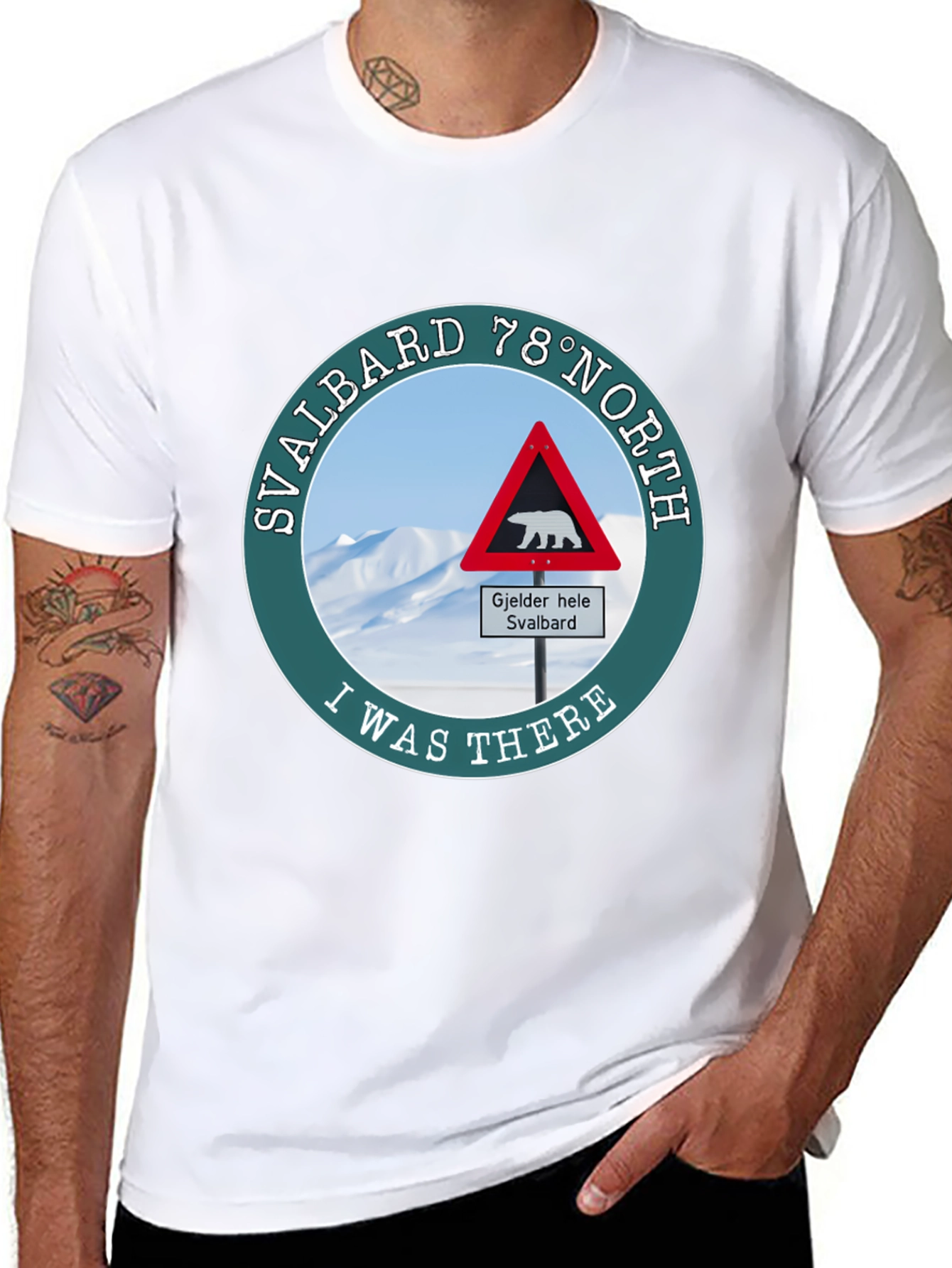 Svalbard 78° North Black T-Shirt