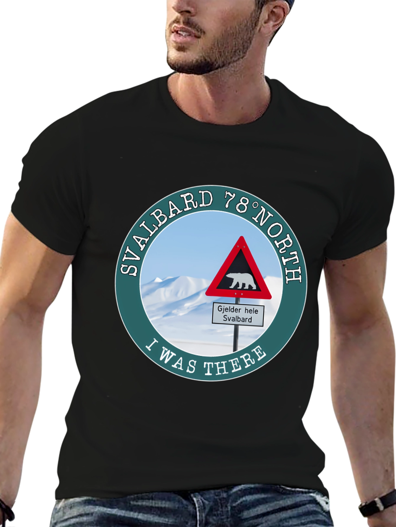 Svalbard 78° North Black T-Shirt
