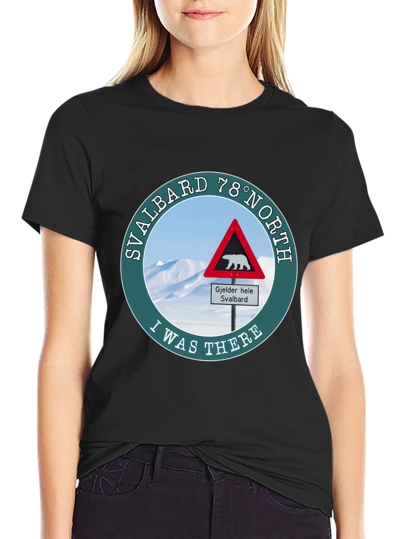 Svalbard 78° North Black T-Shirt