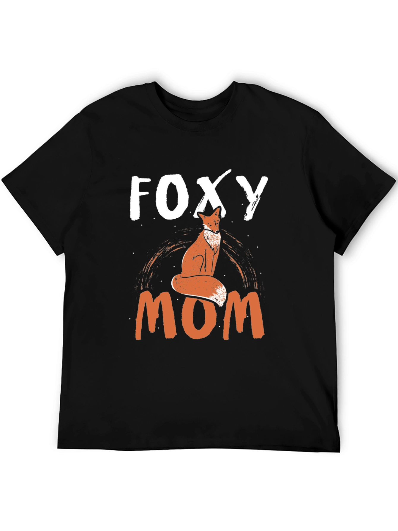 Foxy Mom Graphic Tee - Black